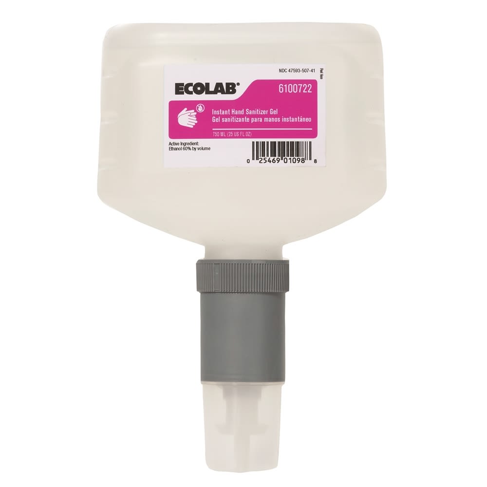 GuestSupply US Ecolab® Instant Hand Sanitizer, Gel, 750ml, 6100722